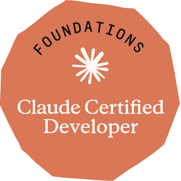 Claude Certified Developer — Foundations — issued by Anthropic to Ashutosh Kumar