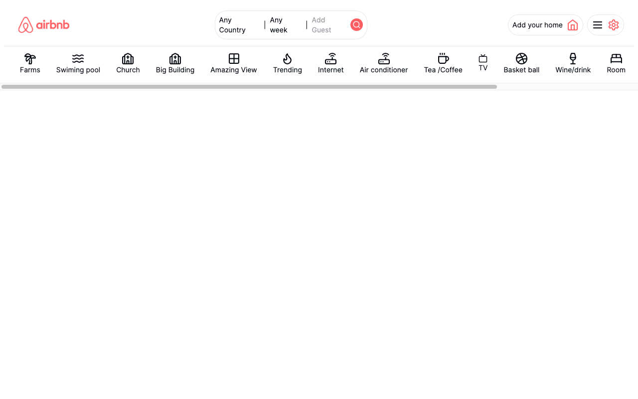 Airbnb Clone: Listings, auth and booking flow
