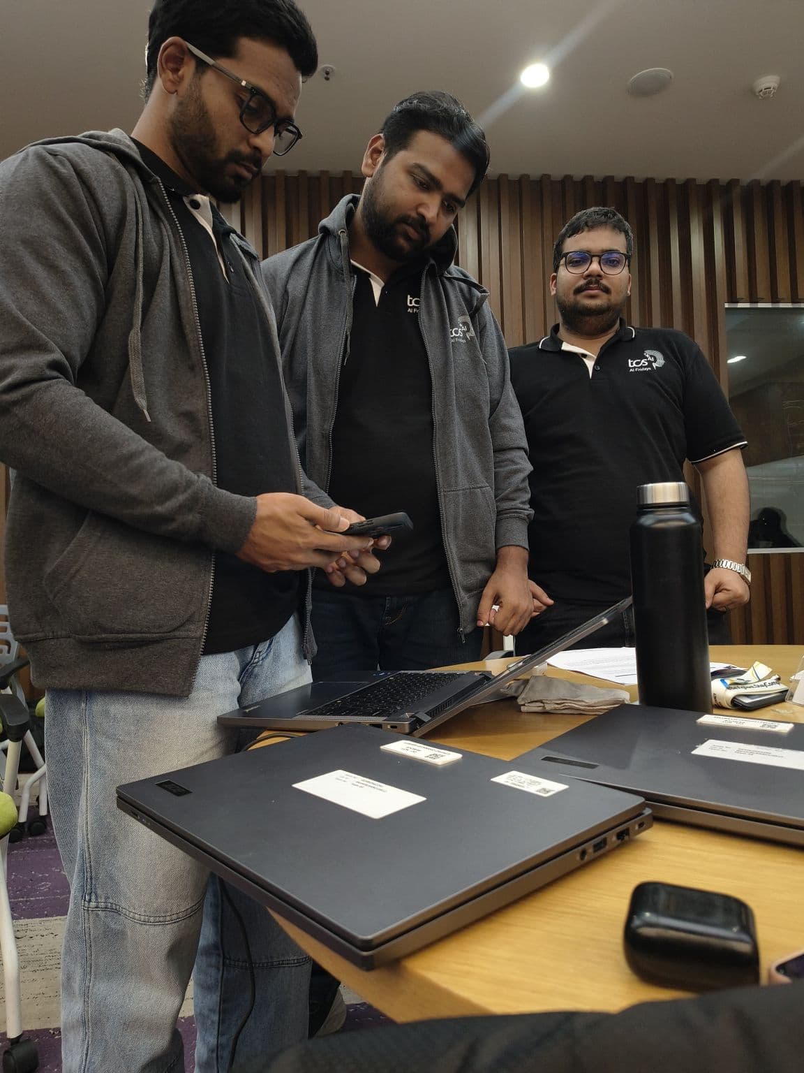 Ashutosh Kumar and team at TCS AI Friday Season 2, working on Nexus Cold Chain AI